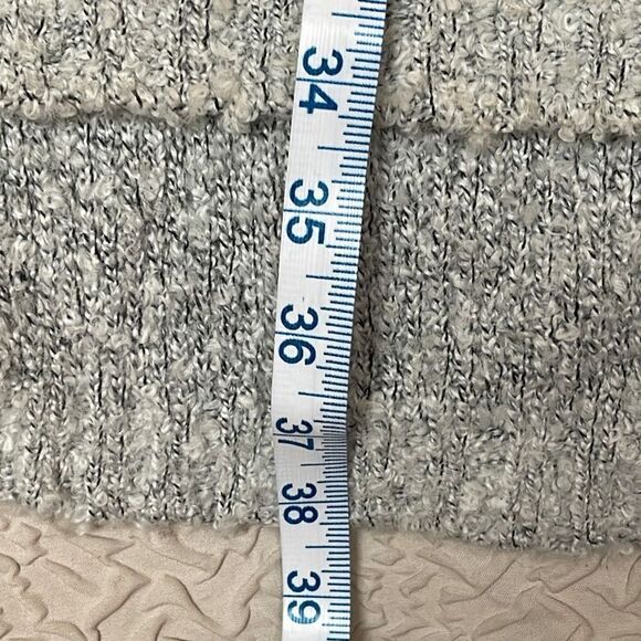 Alya Women's Tunic Sweater Sleeveless Turtleneck High Low Knitted Gray‎ Medium - Picture 8 of 9